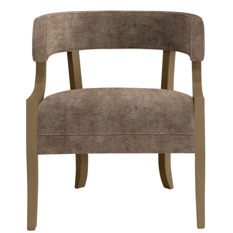 Thom Filicia Home Cotton Barrel Chair, Nadia Earth, Hampton