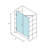 Bromley GS 61" x 72" Rectangle Hinged Shower Enclosure-1416651123