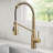 KRAUS Coda Commercial Style 2-Function Single Handle Pull Down Kitchen Faucet-106899892