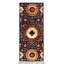 Hand-Knotted High-Quality Navy, Red, and Beige Runner