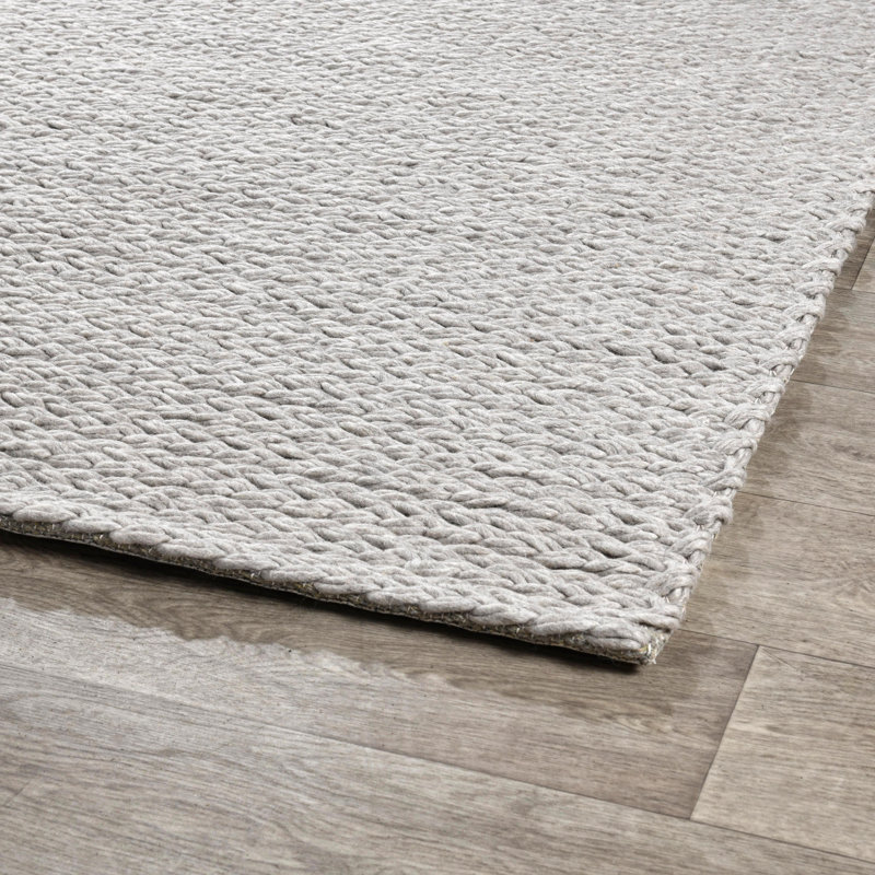 Oxnard Wool Area Rug, Gray