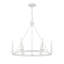 Lustre 6 lumières Fontanne en blanc bisque