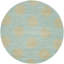 Tapis turquoise / jaune en laine / viscose touffeté à la main Steve-20238303