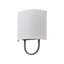 Applique murale en tissu 1 lumière de style bord de mer-1452405461