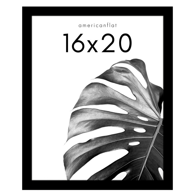 Affiche Bezuchov - Cadre photo en bois avec housse en plexiglas, Noir, L 16 po x H 20 po