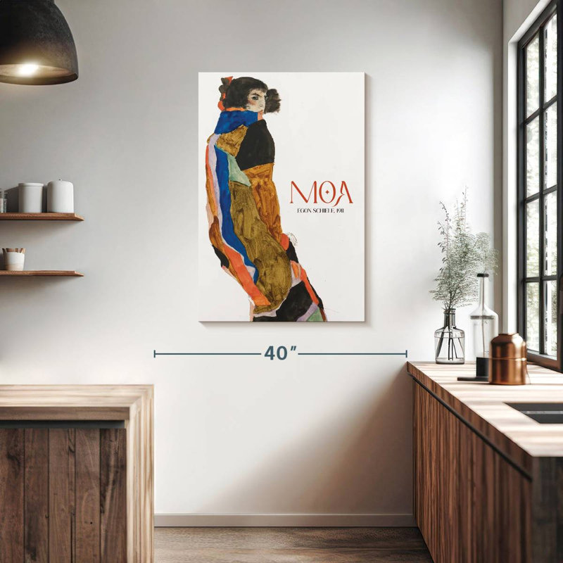 Affiche d'exposition Moa Schiele, H 39 po x l 26 po
