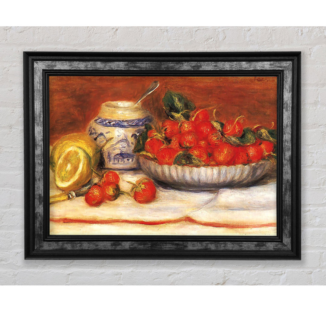 Renoir Bowl Of Strawberries - Einzelner Bilderrahmen Kunstdrucke