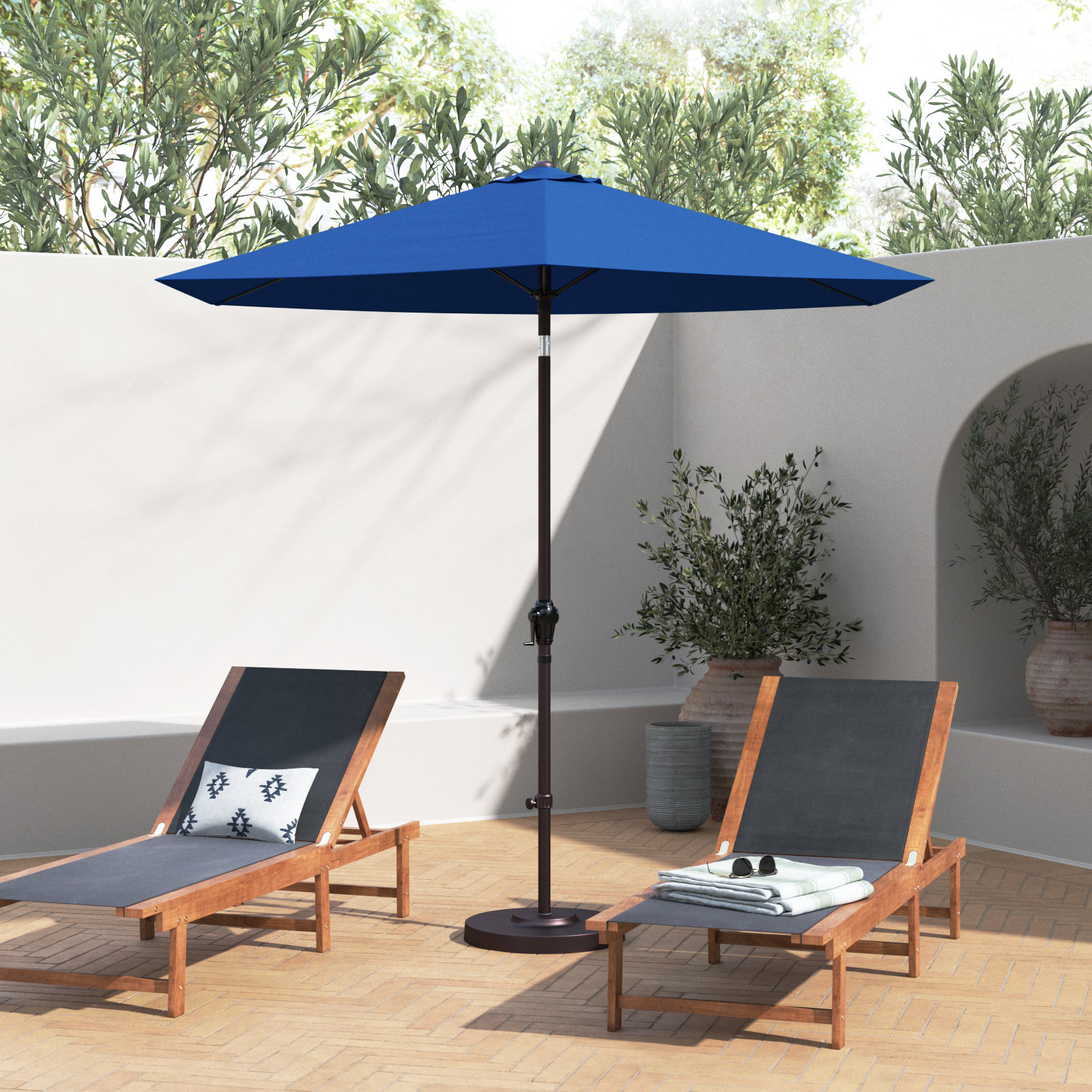 Astraea 9' Umbrella, Pacific Blue - Polyester