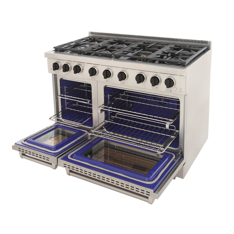 48 po 6,7 pieds cubes Pi. Cuisinière à gaz autoportante, Gaz naturel