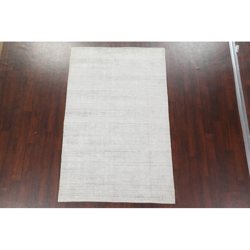 Tapis contemporain en laine noué à la main 5 x 8