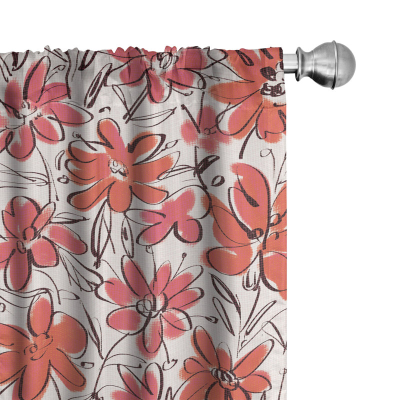 Room Darkening Curtain Pair, 28" W x 84" L