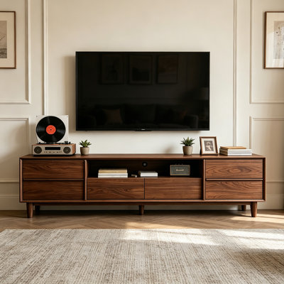 Skeletal Design TV Stand Adjustable Storage