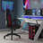 NTense Vortex Adjustable Reclining Ergonomic Faux Leather Swiveling PC & Racing Game Chair-94259598