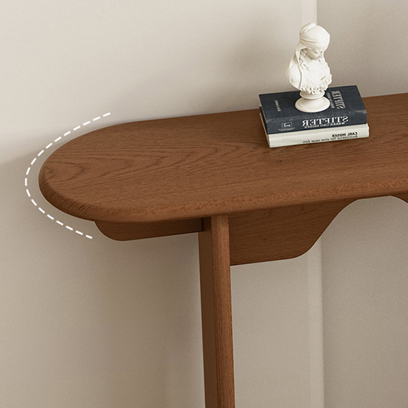 Console Retro Minimalist Art, Noir, noir, noir, noir, Bois naturel, H 31,5 po x l 62,99 po x P 11,81 po