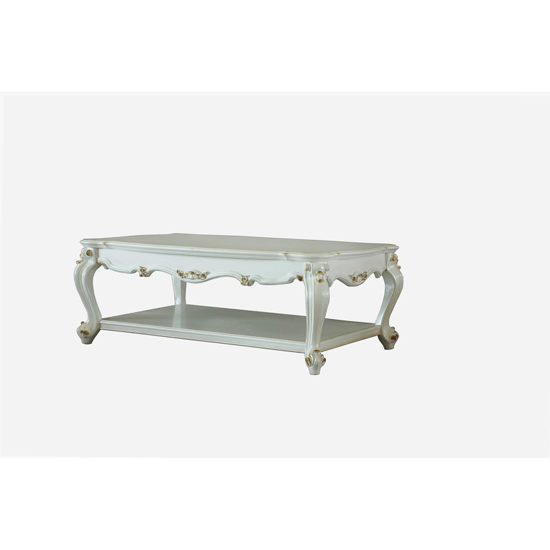 Antique pearl coffee table with base
