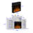 Elegant MDF TV Stand With Electric Fireplace And Remote Control - Multifunctional Media Console With Storage Shelves