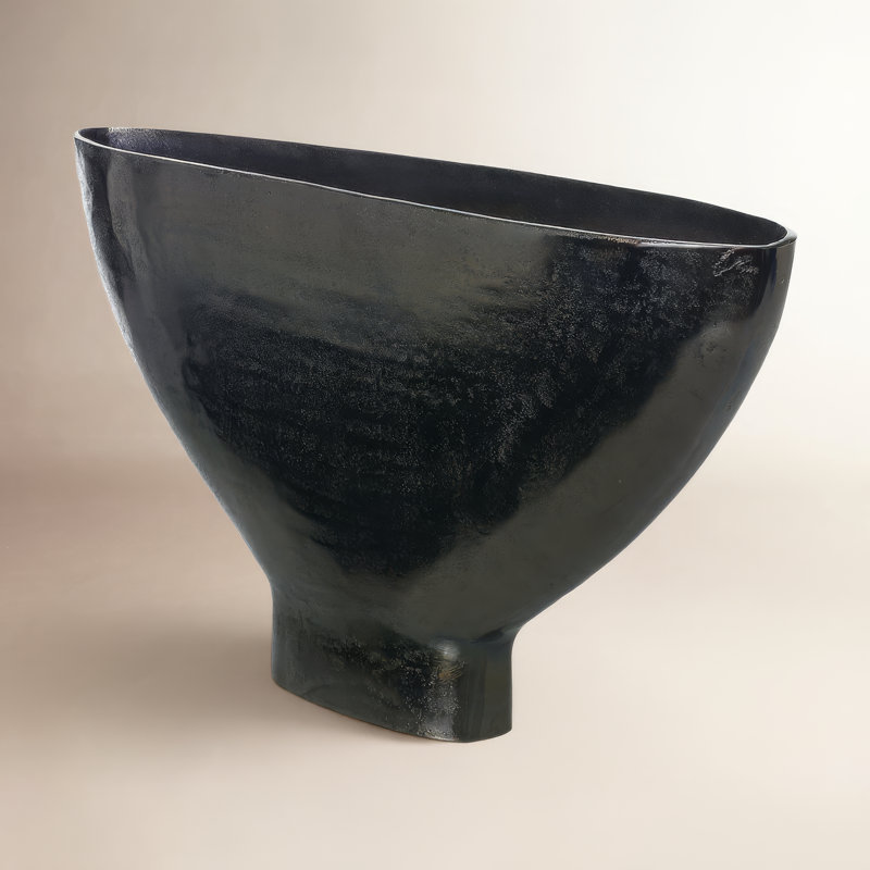 Cale Handmade Metal Table Vase, 11.75" H x 23.5" W x 5.75" D