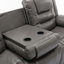 Fauteuil inclinable manuel de cinéma à 3 places avec deux porte-gobelets intégrés pour le salon