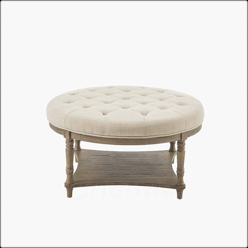 Repose-pieds rond, repose-pieds décoratif
