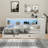 Full Size Wood Svein With Storage Shelves, USB, LED, And Trundle-1542172811