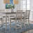 Counter Height Chair W/ Wood Seat