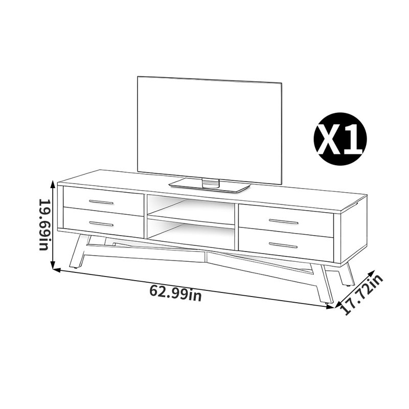 Meuble télé de style américain