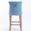 Chaises de bar rembourrées en velours de style contemporain Mid-Century-648444346