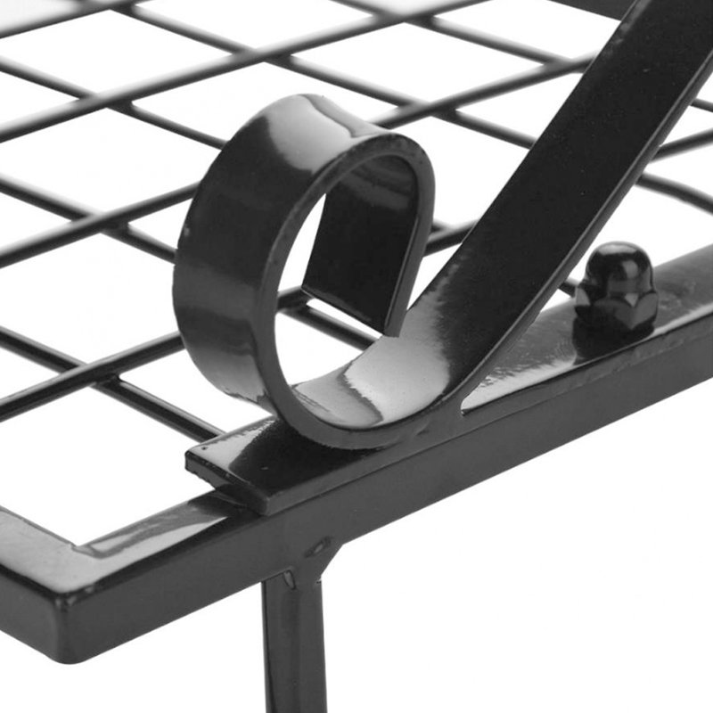 Metal Handcrafted Rectangle Wall Mounted Pot Rack, 25cm H x 45cm W x 24cm D