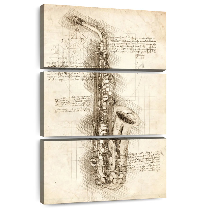 Abarca Old Saxophone Blueprint