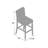 Halijaide Upholstered Counter Stool-1726490792
