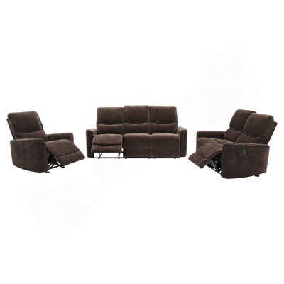 Ensemble de canapé inclinable 3 pièces Trask