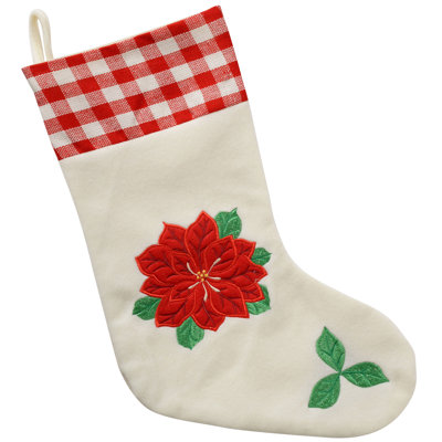 Poinsettia Christmas Stocking