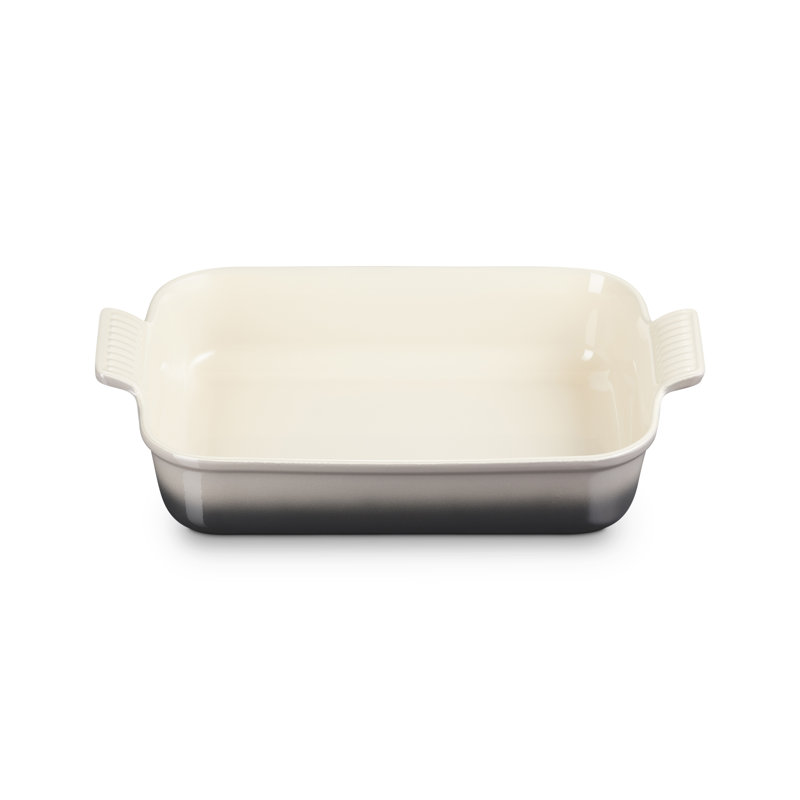 Le Creuset Stoneware Heritage Rectangular Dish, 32cm/3.85L, Flint