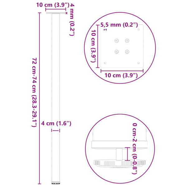 Dimensions du produit