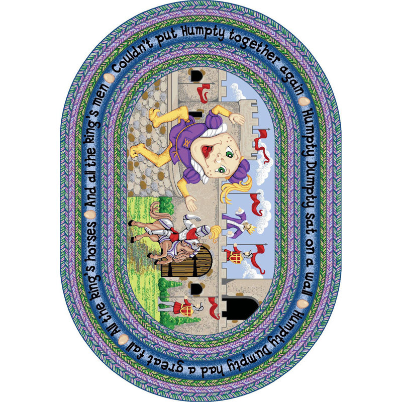 Tapis humpty Just for Kids, Ovale 5 pi 4 po x 7 pi 8 po