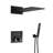 Three-Function Double Handle Thermostatic Shower Adjustable Flow