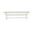 X-Style Modern Dining Bench with Wood Seat, Linen White (Off-White) Finish.-78607629-78631026