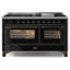 Cuisinière à gaz double autoportante 60 po 5,02 pi³ avec plaque chauffante Majestic II-48279822-48279823