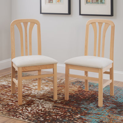 Chaise d'appoint rembourrée à dossier en lattes