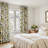 Fancy Hummingbird Patterned Room Darkening Curtain,Rod Pocket Back Tab Floral Drapes,Set of 2-281836728-286370278