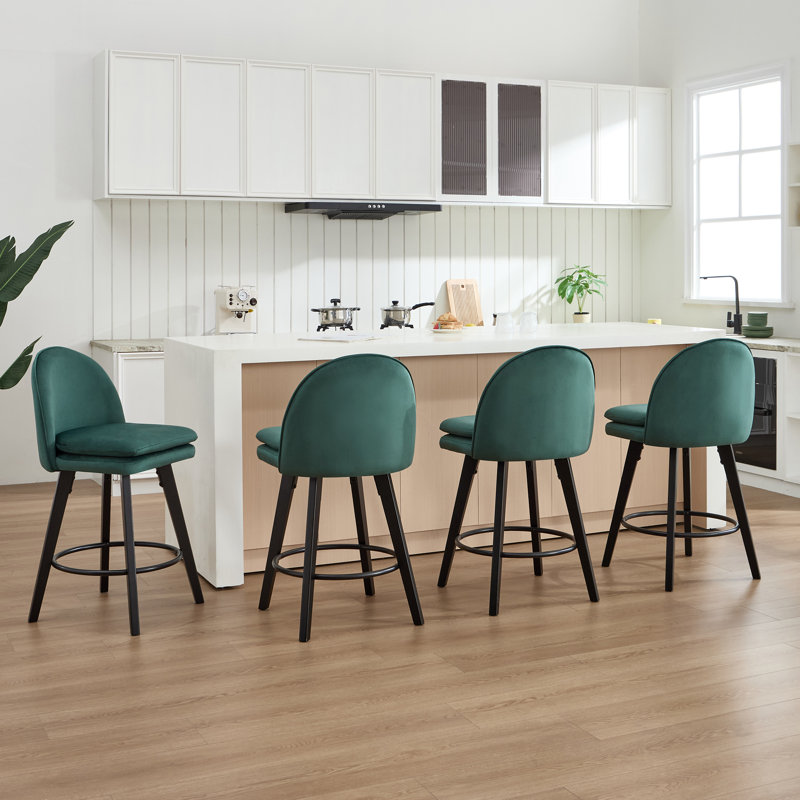 26'' Swivel Counter & Bar Stool, Green