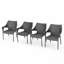 9 Pcs Outdoor Wicker Dining Set , 73.50" Large Modern Rattan Table And Chairs For 8 For Patio, Deck, Backyard, Grey