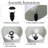 Simple Designs 17.25" Zavannah Ceramic Table Lamp With Matching Drum Shade-2011574917