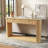 Fluted Console Table with Faux Travertine Top
