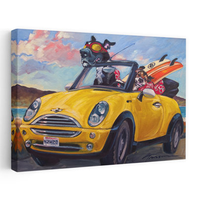 Sunup Surfdogs - Sports Animals Urban And Pop Surrealism Cars Art