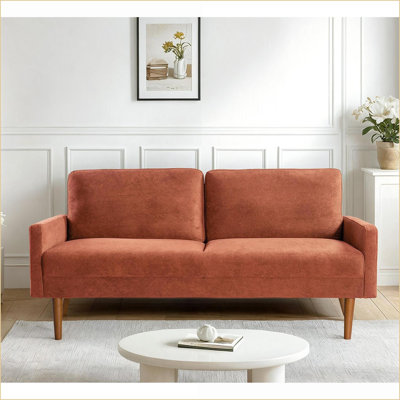 Sofas | Modern European 3-Seater Couch for Living Room/Apartment/Office | Mustard Yellow | Velvet