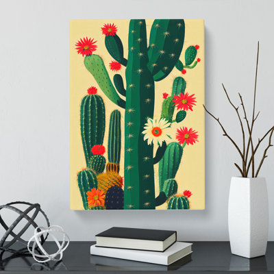 Cactus Cacti Collage - Wrapped Canvas