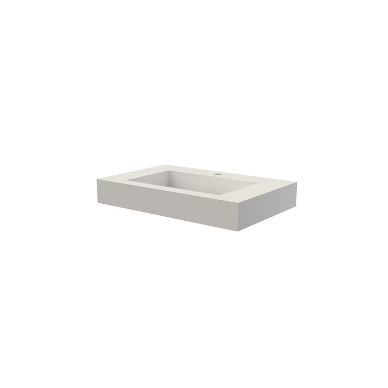 Plateau de meuble-lavabo en pierre Aether Modern, 30 pouces