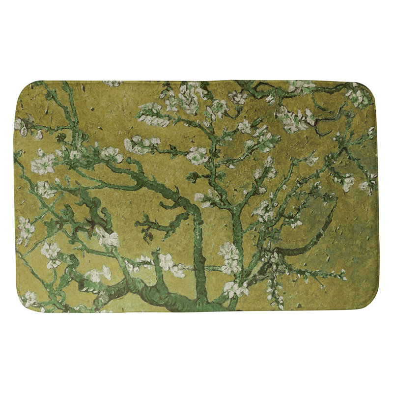 Tapis pour salle de bain Kandiyohi, l 17 po x L 24 po, Jaune