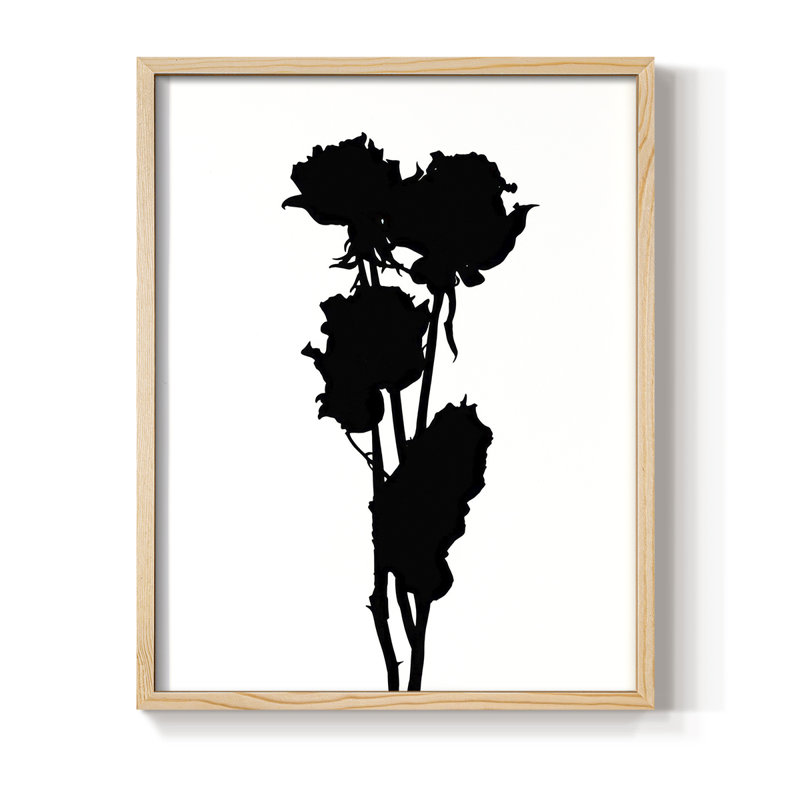 Pressed Memory III, reproduction encadrée - bois massif, H 15 po x l 12 po, Naturel